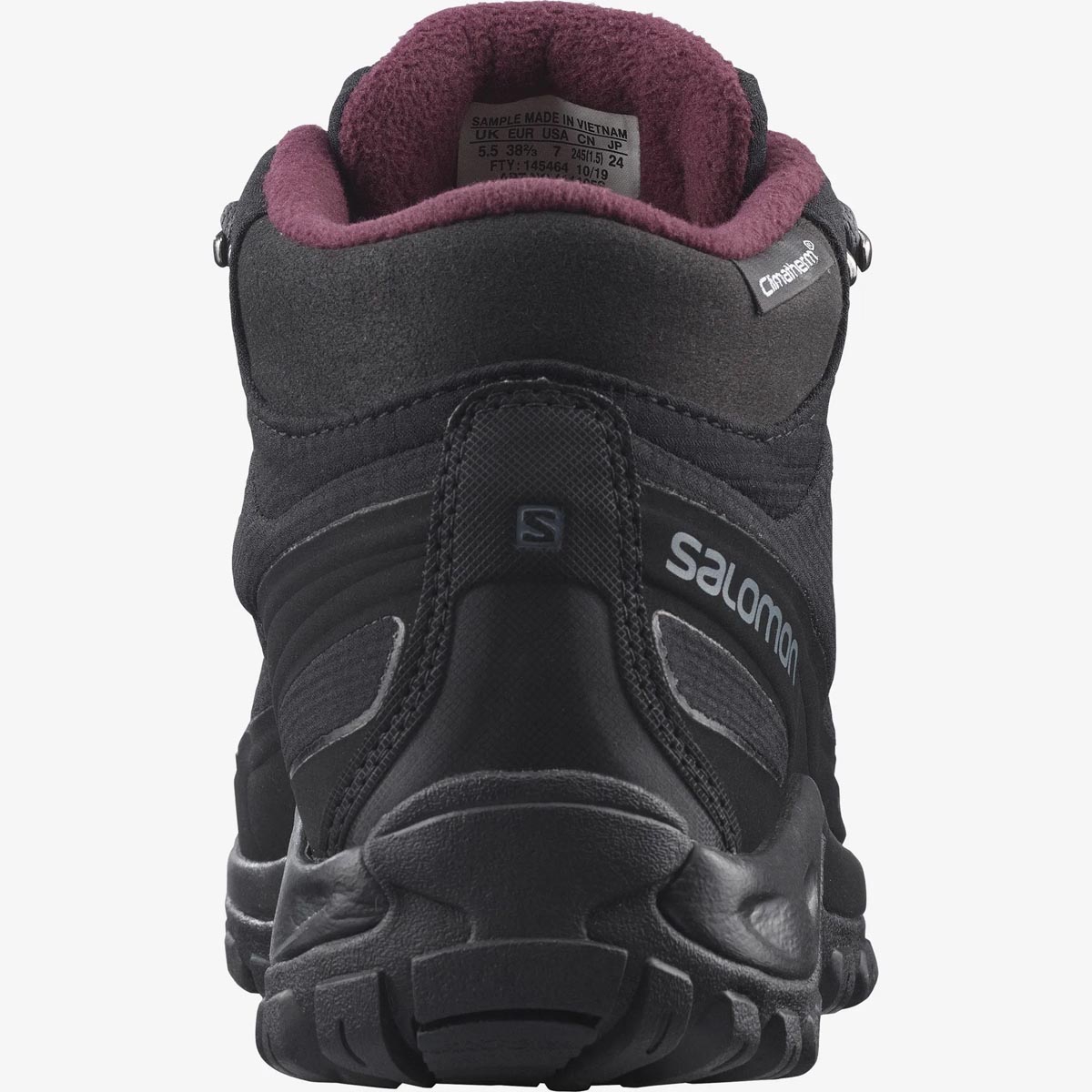 Salomon SHELTER CS WP W Black Ebony Wine