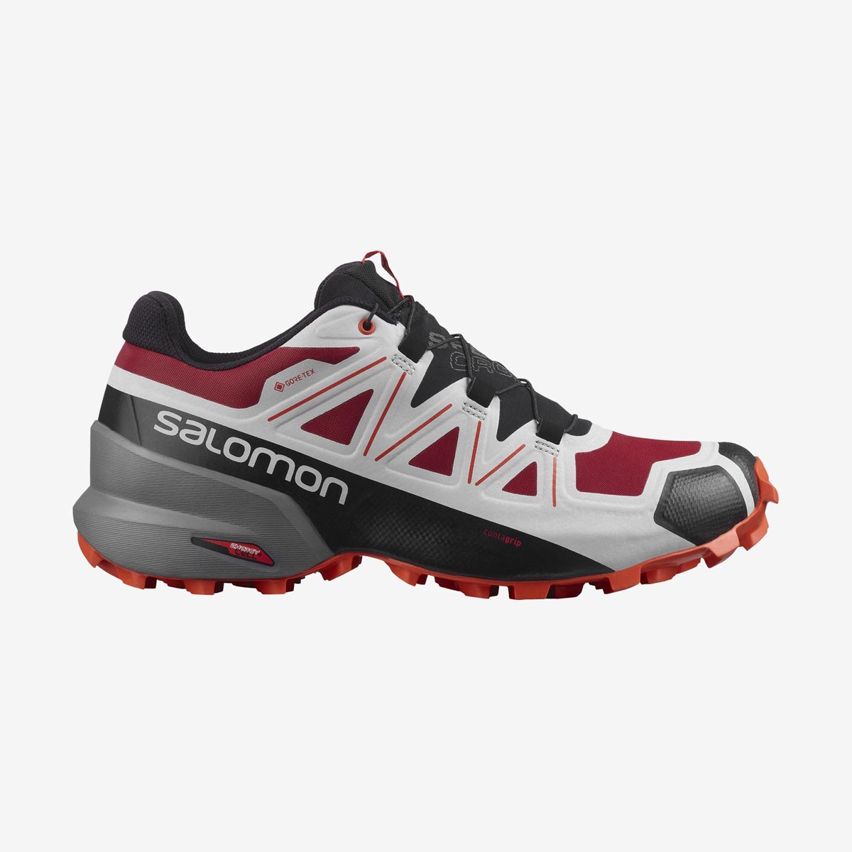 Кроссовки Salomon SPEEDCROSS 5 GTX Chili Pepper/Pearl Blue/Cherry Tomato  купить по цец 13990руб. с бесплатной доставкой на дом* в интернет-магазине  Спортик