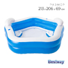 Бассейн надувной Bestway 213×206×69 см с сиденьями и подголовниками - Спортик - магазин велосипедов и спортивных товаров