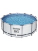Бассейн каркасный Bestway Steel Pro MAX  366×122 см фильтр-насос лестница тент круглый - Спортик - магазин велосипедов и спортивных товаров