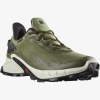 Кроссовки Salomon ALPHACROSS 4 GTX Deep Lichen Green/Vanilla Ice/Olive Night - Спортик - магазин велосипедов и спортивного инвентаря