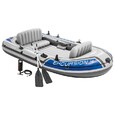 Лодка Excursion 4, 4 местная, 315 х 165 х 43 см, вёсла, насос, до 500 кг - Спортик - магазин велосипедов и спортивных товаров