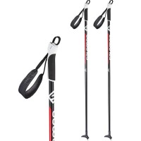 Палки лыжные SALOMON ESCAPE JR Black/Red - Спортик - спортивные товары и тренажеры