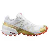 Кроссовки Salomon SPEEDCROSS 5 LTD EDITION W White/White/Cherry Tomato - Спортик - магазин велосипедов и спортивных товаров