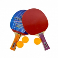 Набор н/тенниса YUGAUAN (2 ракетки, 3 шарика) в чехле P007ND - Спортик - магазин велосипедов и спортивного инвентаря