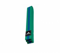 Пояс для единоборств Adidas 260 см зелено-син. Striped Belt			 - Спортик - магазин велосипедов и спортивного инвентаря