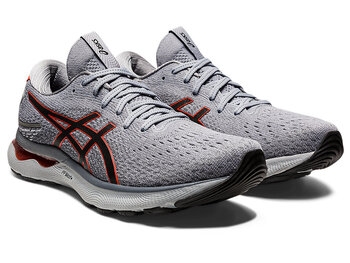 Кроссовки Asics Gel Nimbus 24 Sheet Rock/Cherry Tomato мужские - Спортик - магазин велосипедов и спортивных товаров