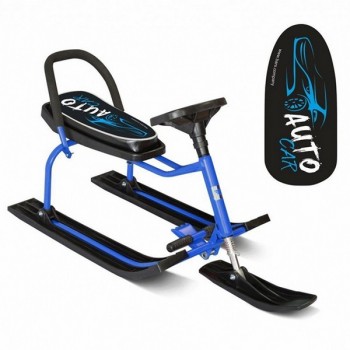 Снегокат "Барс" высокий 206 "Auto Car" со спинкой - Спортик - магазин велосипедов и спортивных товаров