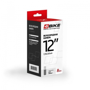 Камера 4Bike 12x1.75/2.125 a/v arv1 - Спортик - магазин велосипедов и спортивного инвентаря